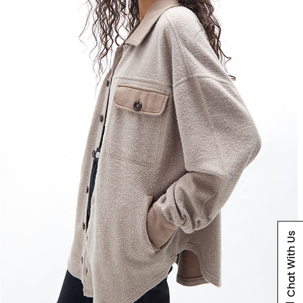 Pacsun homecoming button down fleece shirt
